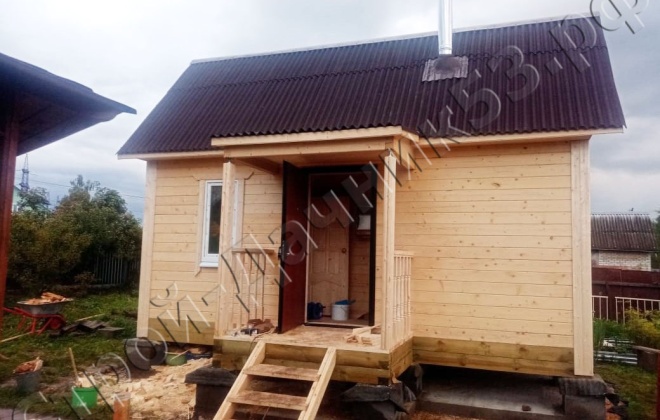 2 Брусовая баня 6×3, 18 м², Московская область, Деревня Любаново (3)